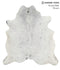 Salt and Pepper Black Large Brazilian Cowhide Rug 6'3