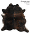 Dark Brindle X-Large Brazilian Cowhide Rug 6'11