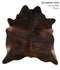 Dark Brindle X-Large Brazilian Cowhide Rug 6'10