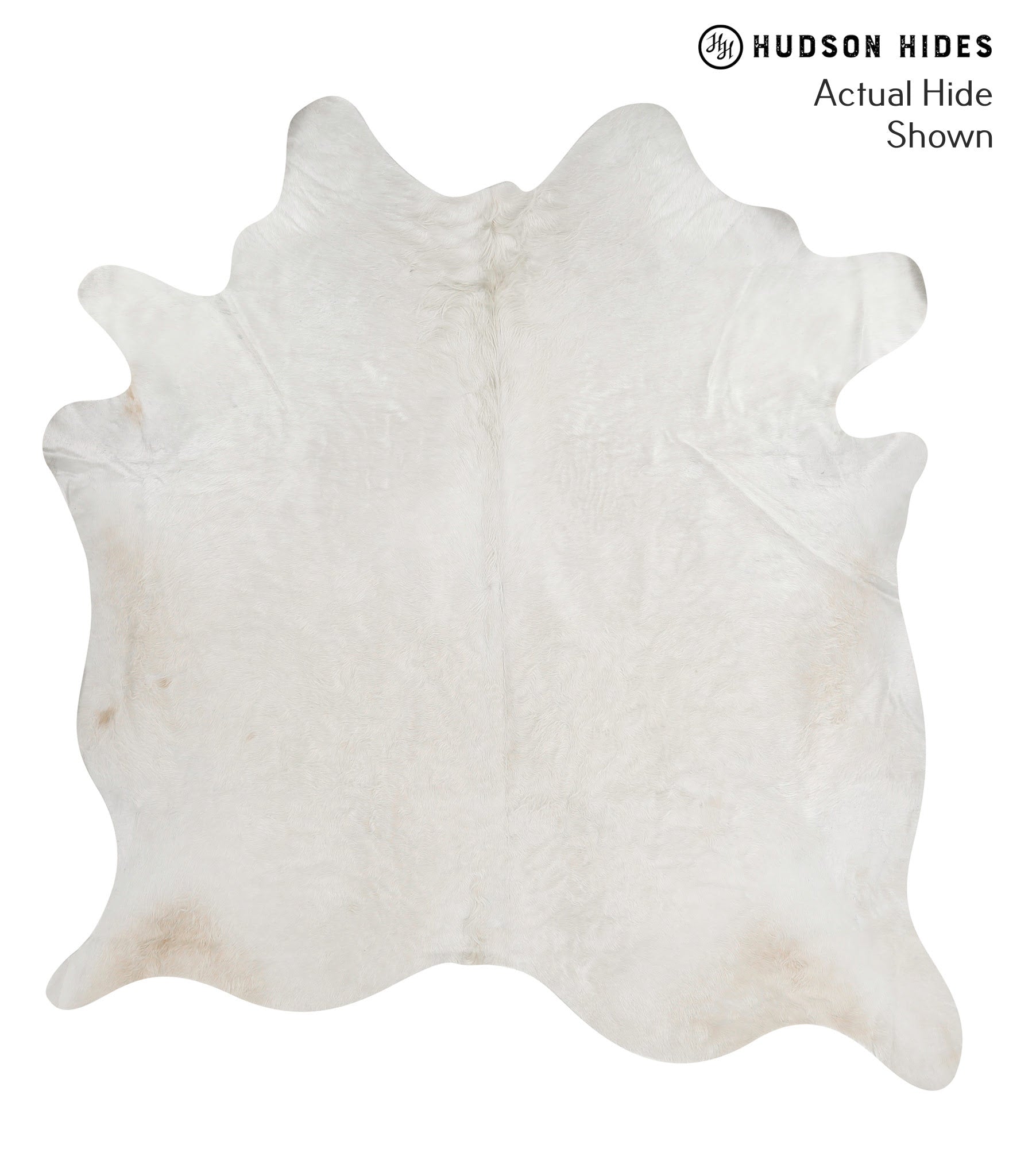 Solid White Cowhide Rug #68807