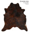 Dark Brindle X-Large Brazilian Cowhide Rug 7'2