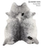 Salt and Pepper Black X-Large Brazilian Cowhide Rug 7'3