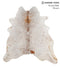 Salt and Pepper Brown X-Large Brazilian Cowhide Rug 6'9