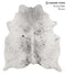 Salt and Pepper Black Large Brazilian Cowhide Rug 6'7