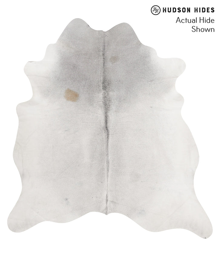 Medium Grey XX-Large Brazilian Cowhide Rug 8'1"H x 7'6"W #68976 by Hudson Hides