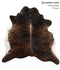 Dark Brindle X-Large Brazilian Cowhide Rug 6'9