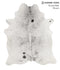 Salt and Pepper Black Large Brazilian Cowhide Rug 6'6