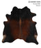 Chocolate X-Large Brazilian Cowhide Rug 6'8