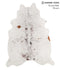 Salt and Pepper Brown Large Brazilian Cowhide Rug 7'3