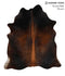 Chocolate X-Large Brazilian Cowhide Rug 6'11