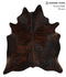 Dark Brindle X-Large Brazilian Cowhide Rug 7'2