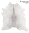 Medium Grey X-Large Brazilian Cowhide Rug 7'2