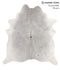 Medium Grey X-Large Brazilian Cowhide Rug 7'5