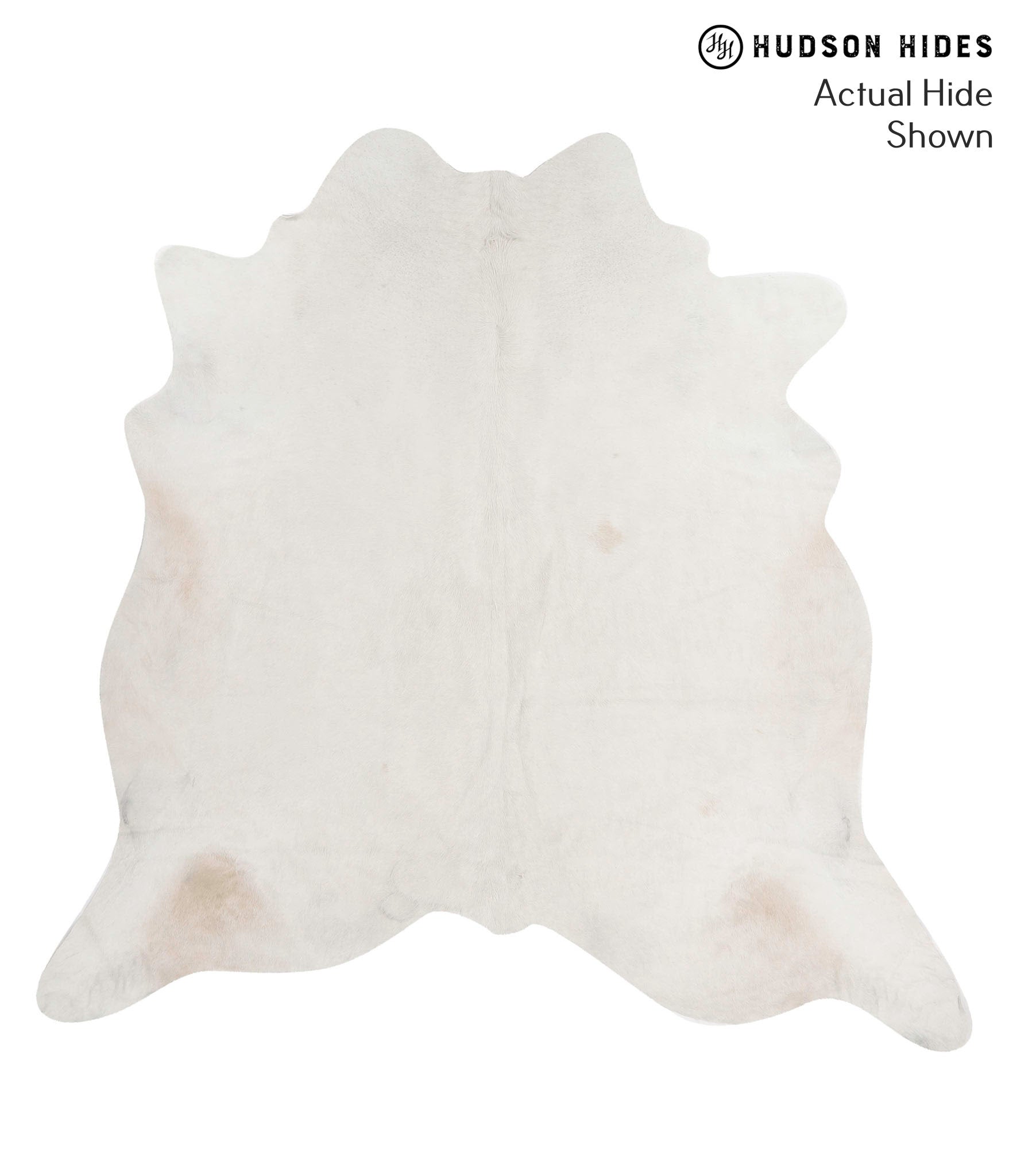 Solid White Cowhide Rug #70139