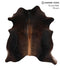 Chocolate X-Large Brazilian Cowhide Rug 6'11