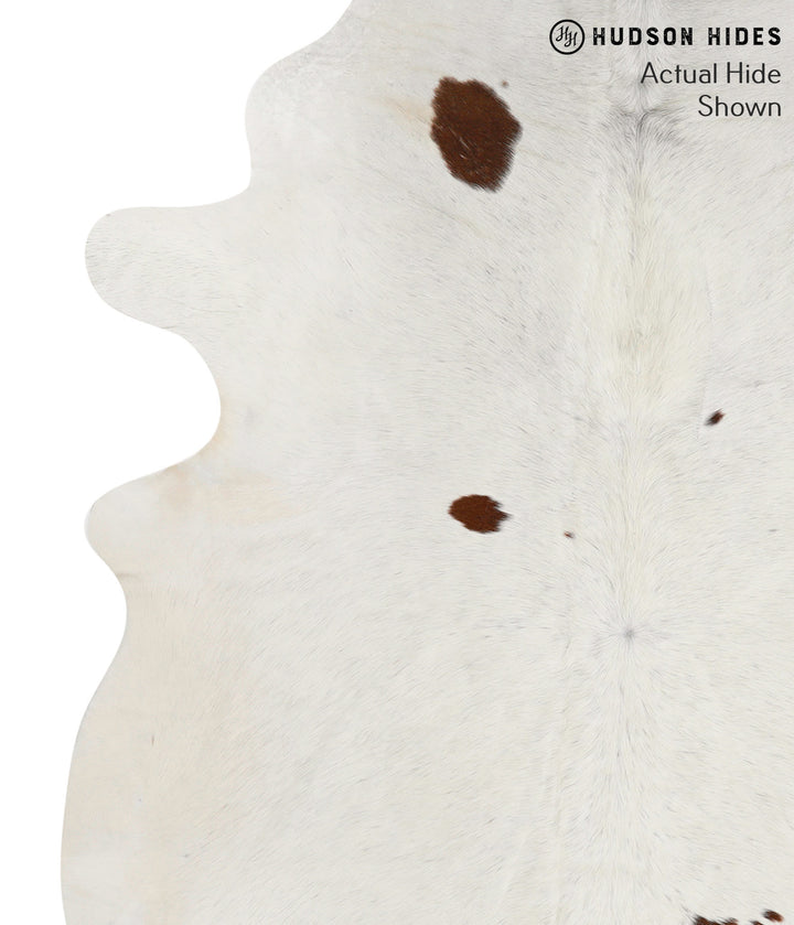 Brown and White Regular X-Large Brazilian Cowhide Rug 7'5"H x 6'4"W #71172 by Hudson Hides