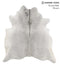Medium Grey X-Large Brazilian Cowhide Rug 7'1