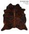 Dark Brindle X-Large Brazilian Cowhide Rug 6'11