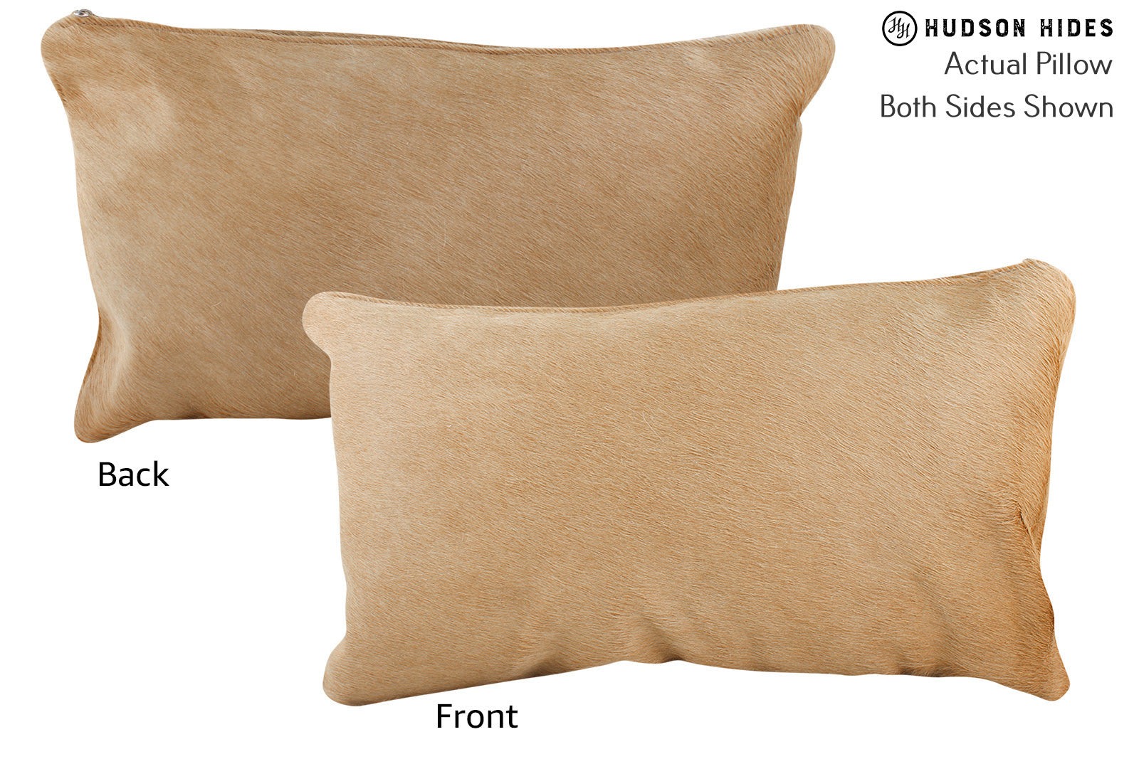 Solid Brown Cowhide Pillow #71926