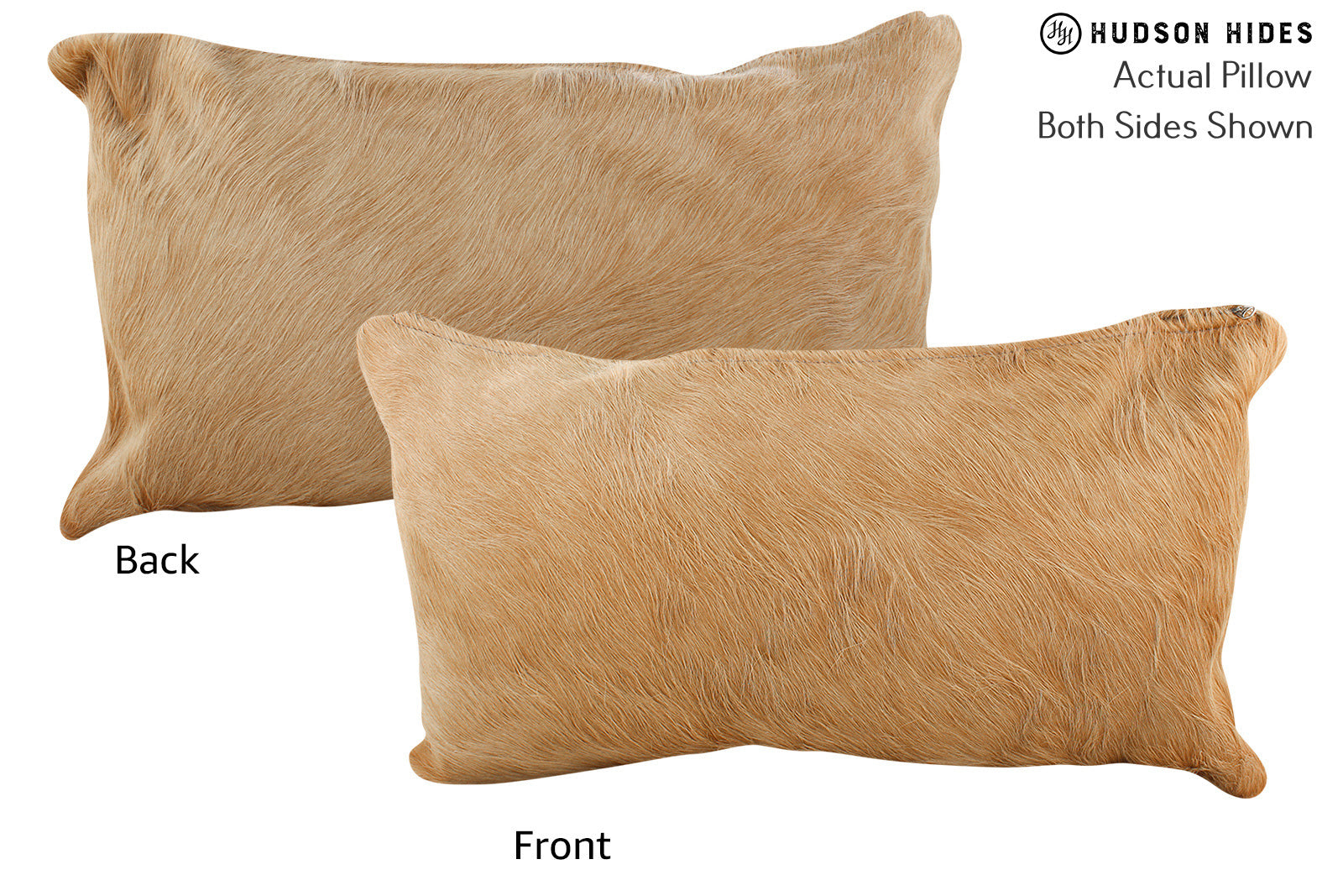 Solid Brown Cowhide Pillow #71942