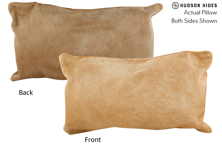 Beige 12"x22" Brazilian Cowhide Pillow #72131 by Hudson Hides