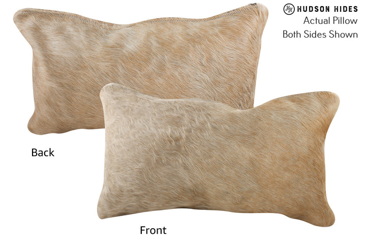 Beige 12"x22" Brazilian Cowhide Pillow #72246 by Hudson Hides