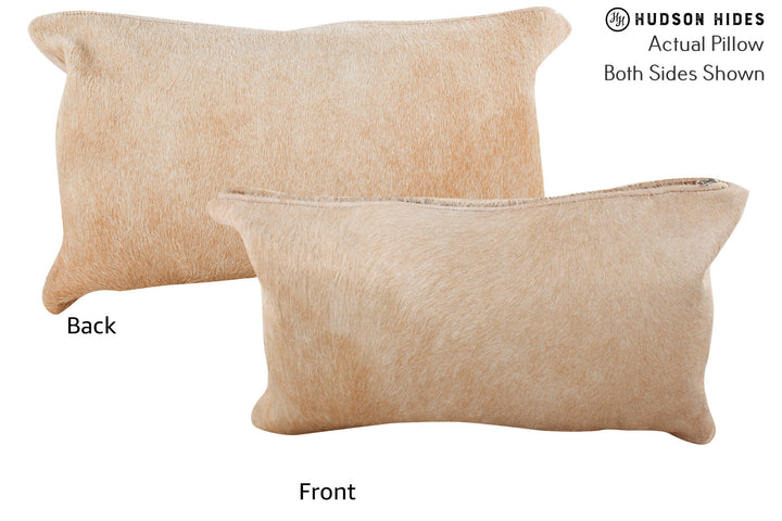 Beige 12"x22" Brazilian Cowhide Pillow #72341 by Hudson Hides