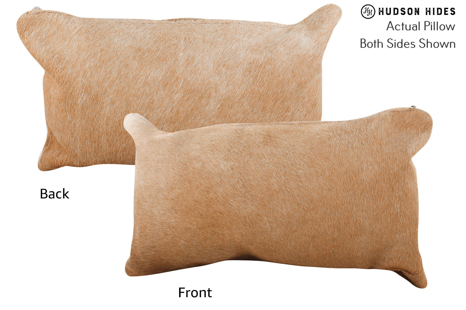 Grey with Beige Cowhide Pillow #72353