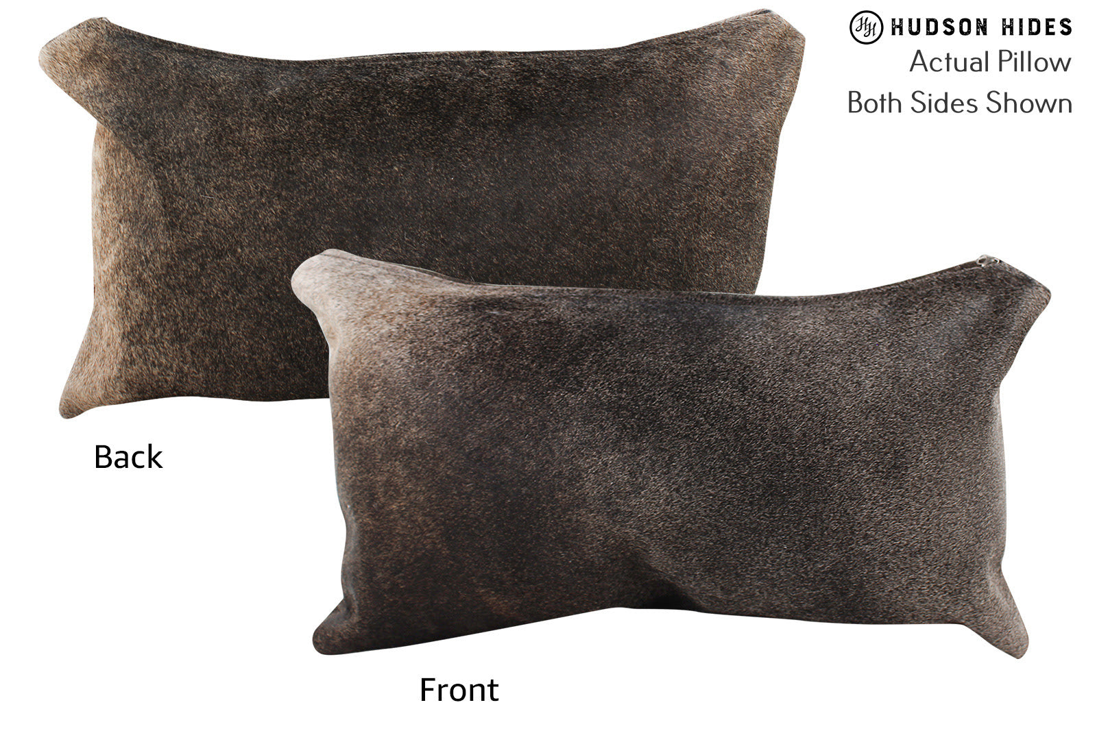 Grey with Beige Cowhide Pillow #72416