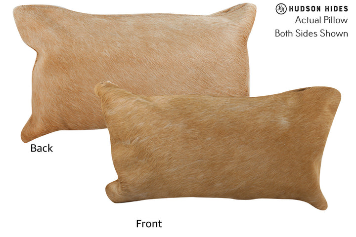 Solid Brown 12"x22" Brazilian Cowhide Pillow #73776 by Hudson Hides