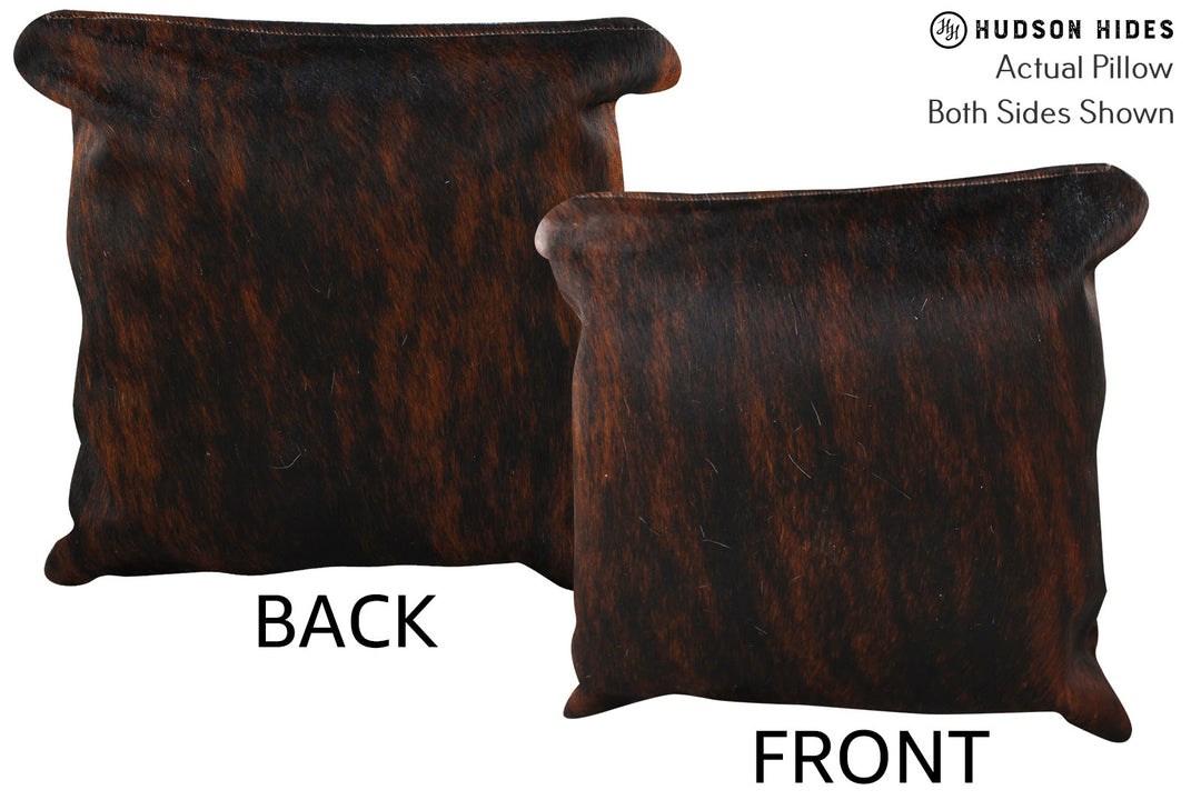 Dark Brindle Pillow 16"x16"#74482 by Hudson Hides