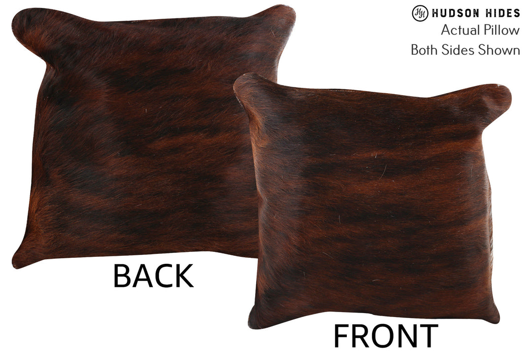 Dark Brindle Pillow 16"x16"#74535 by Hudson Hides