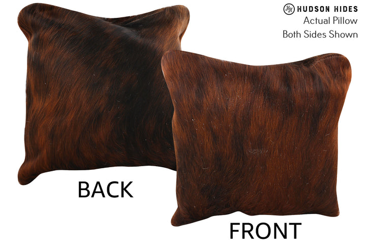 Dark Brindle 16"x16" Brazilian Cowhide Pillow #74576 by Hudson Hides