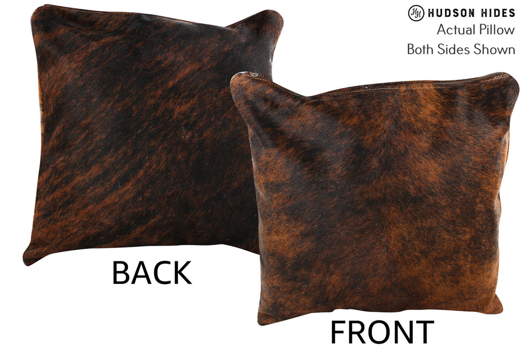 Dark Brindle Pillow 16"x16"#74704 by Hudson Hides