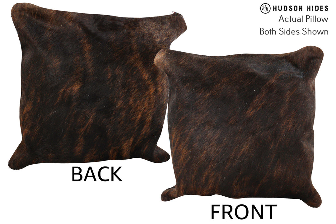 Dark Brindle Pillow 16"x16"#74730 by Hudson Hides
