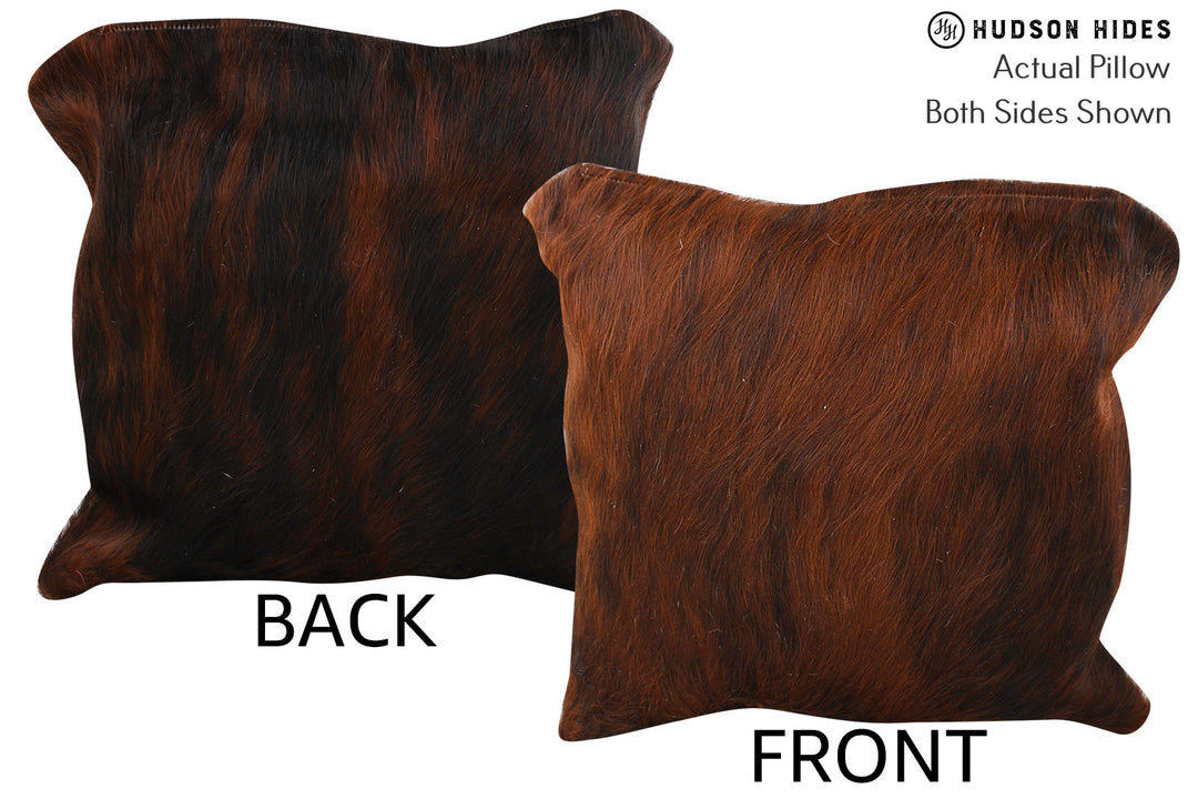 Dark Brindle Pillow 16"x16"#74776 by Hudson Hides