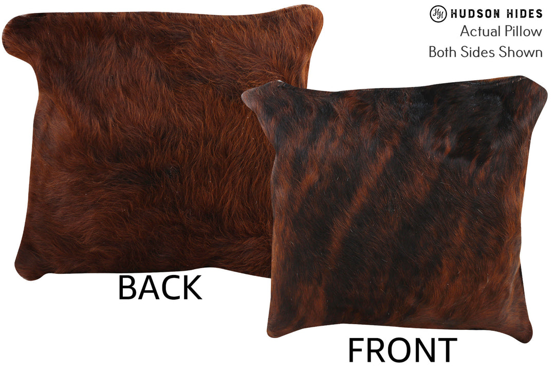 Dark Brindle Pillow 16"x16"#74778 by Hudson Hides