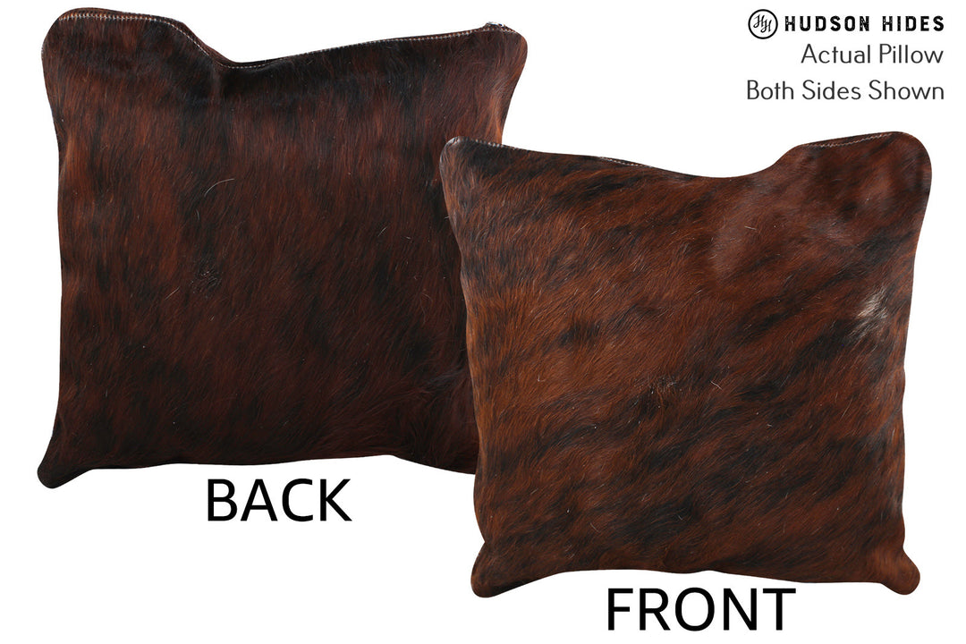 Dark Brindle Pillow 16"x16"#74978 by Hudson Hides