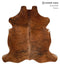 Medium Brindle X-Large European Cowhide Rug 7'0