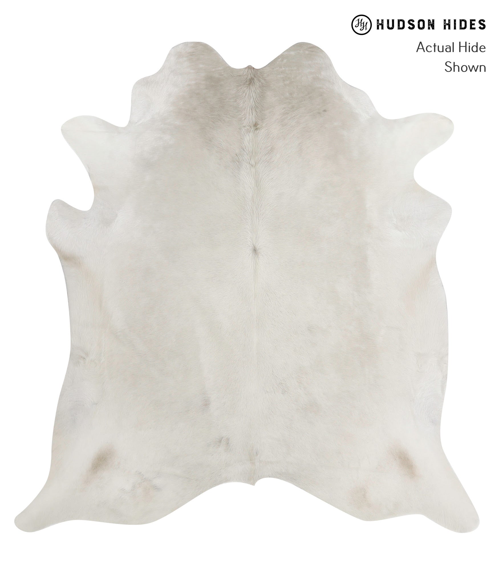 Solid White Cowhide Rug #81296