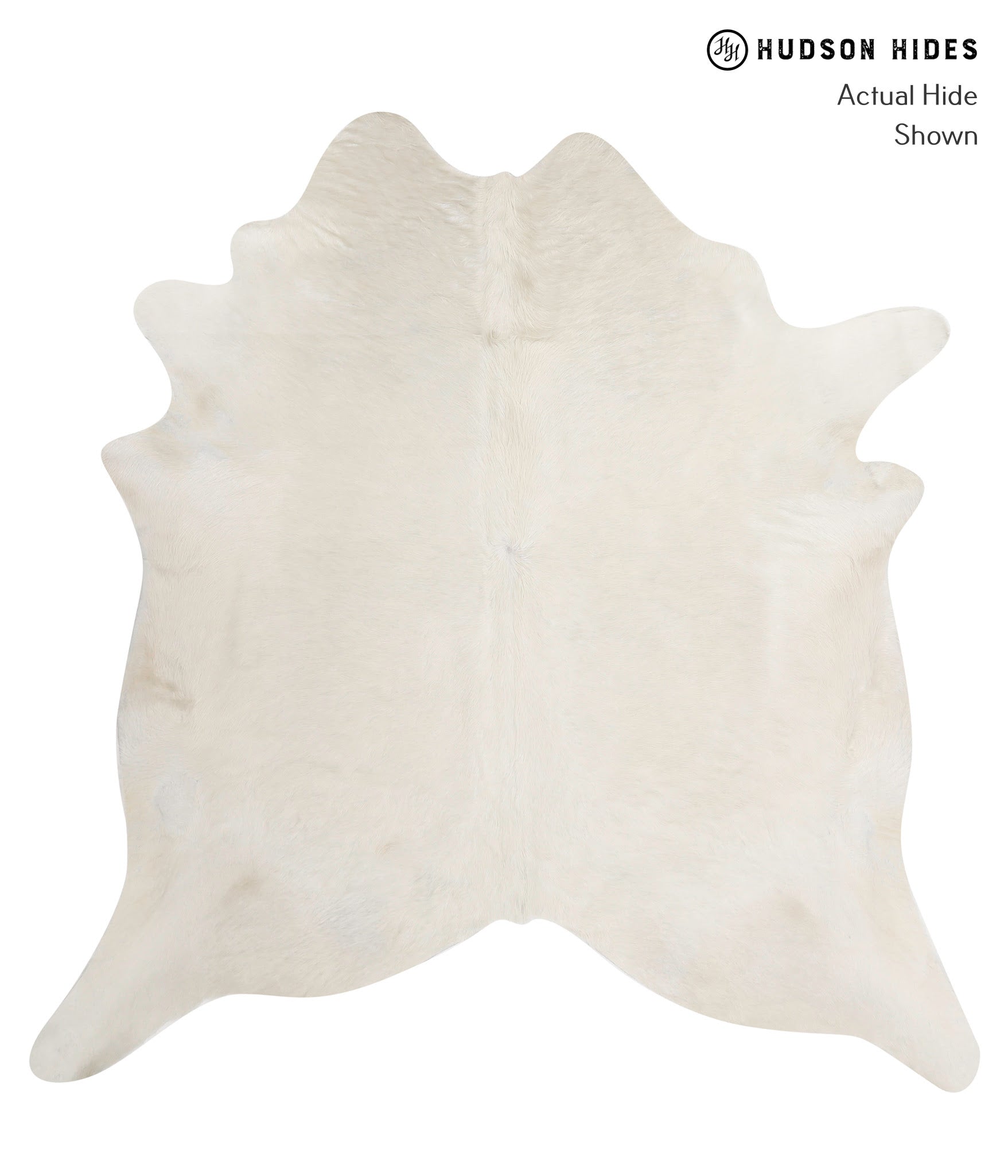 Solid White Cowhide Rug #81415