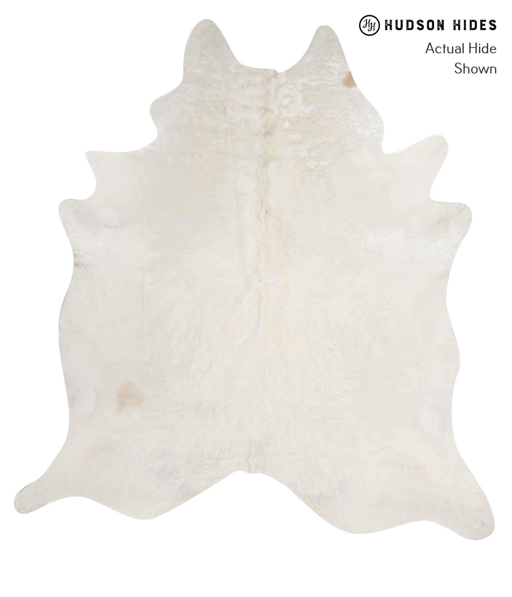 Solid White Cowhide Rug #81470