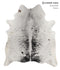 Salt and Pepper Black X-Large Brazilian Cowhide Rug 7'2