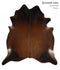 Chocolate XX-Large Brazilian Cowhide Rug 7'5