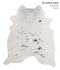 Salt and Pepper Black X-Large Brazilian Cowhide Rug 7'7