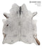 Salt and Pepper Brown X-Large Brazilian Cowhide Rug 7'1