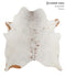 Salt and Pepper Brown X-Large Brazilian Cowhide Rug 6'7