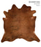 Medium Brindle XX-Large Brazilian Cowhide Rug 7'5