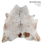 Salt and Pepper Brown X-Large Brazilian Cowhide Rug 6'10