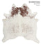 Salt and Pepper Brown XX-Large Brazilian Cowhide Rug 7'3